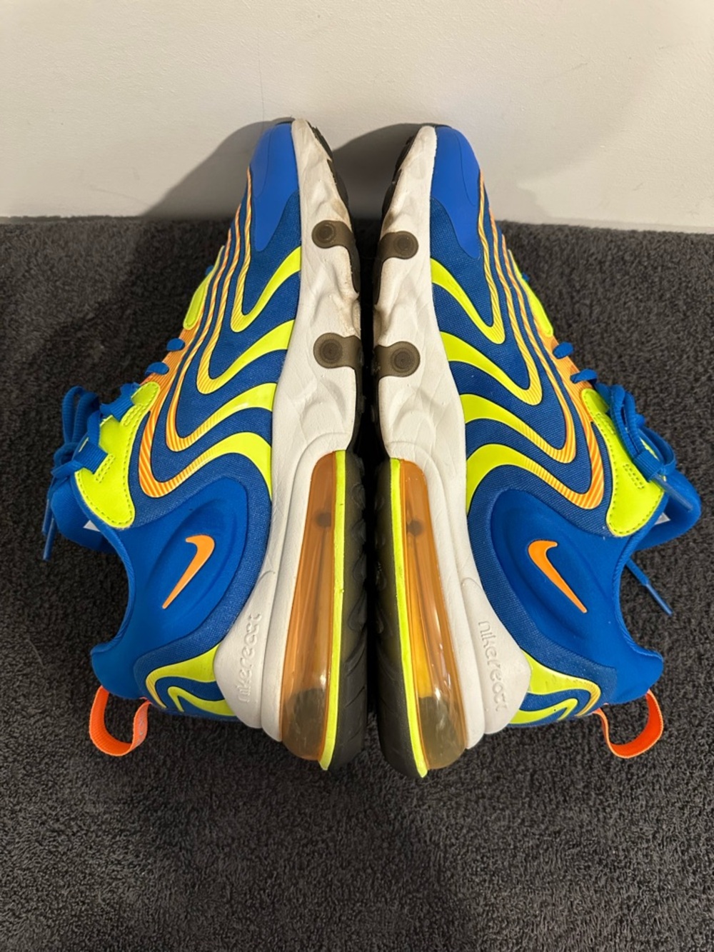 Nike Air Max. 270 React ENG Solar Blue Volt Orange. 🛸 - Picture 4 of 6